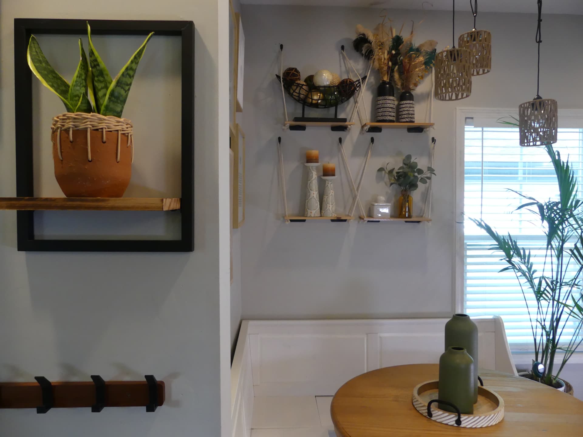 Carver Cottage styled entry and dining nook