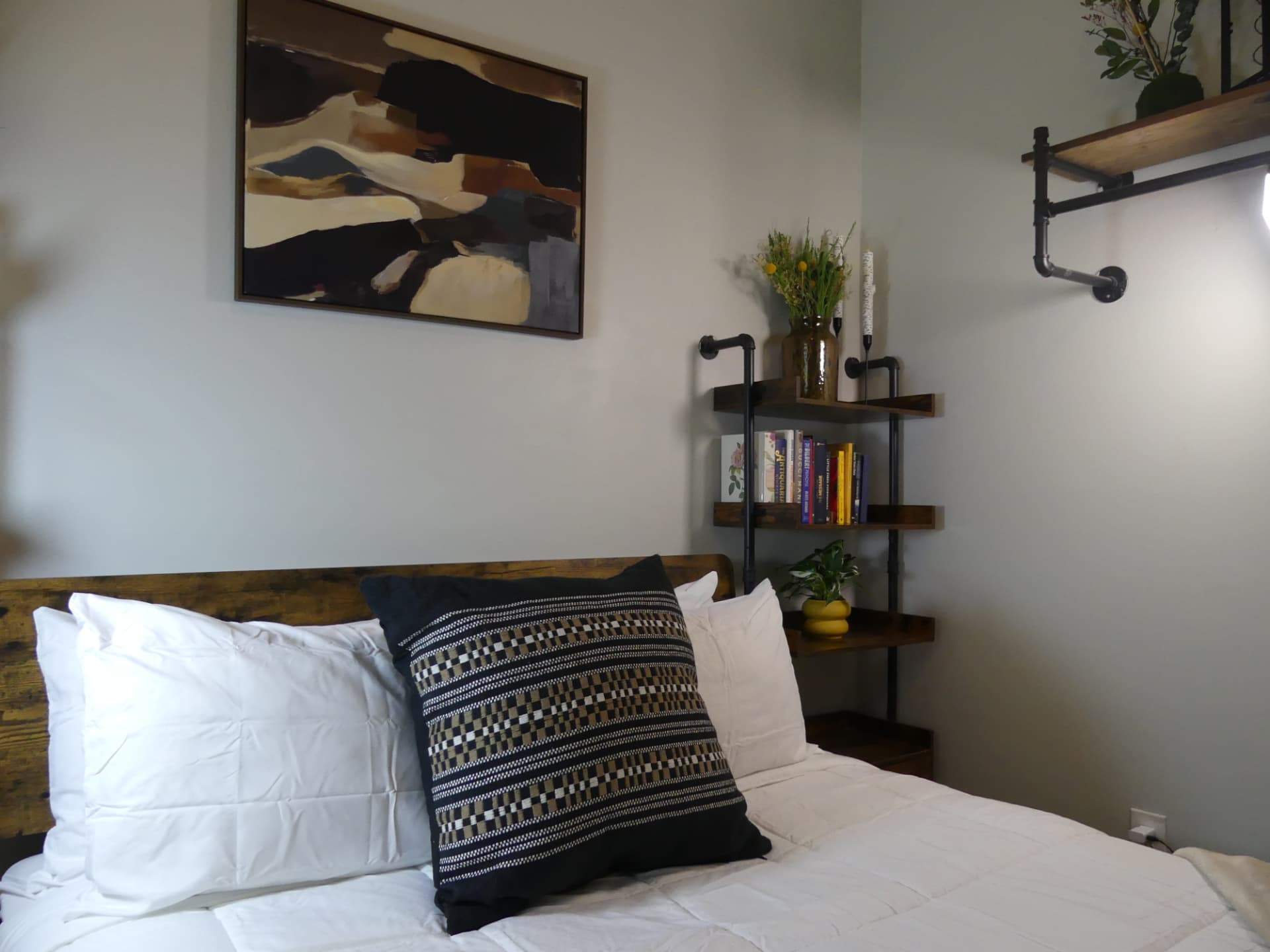 Carver Cottage — styled guest bedroom