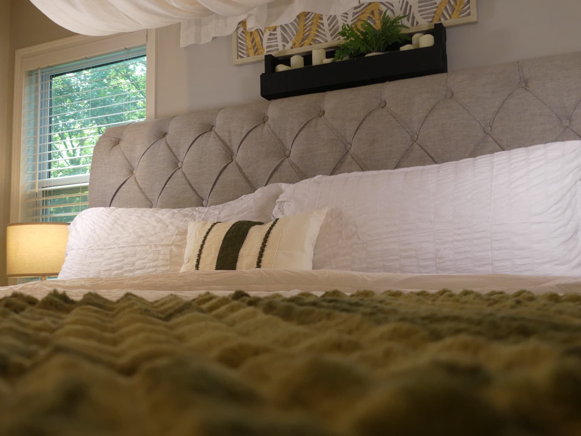 Carver Cottage — primary bedroom detail